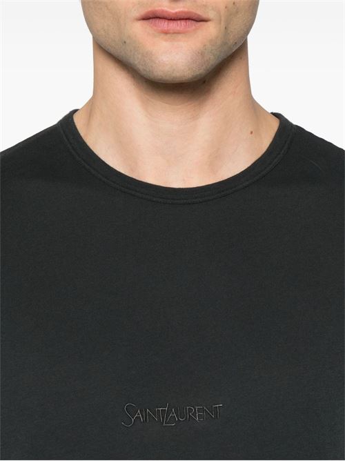 Cotton T-shirt SAINT LAURENT | 818535YBHD21025